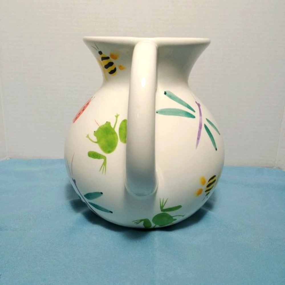 HUG BUG Large Ceramic Ball Pitcher RARE - Picture 6 of 11